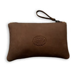 Roots Leather Zip Pouch