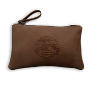 Roots Leather Zip Pouch