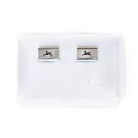 Rectangular Sterling Silver Cuff Links